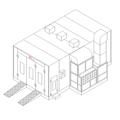 জল ভিত্তিক পেইন্ট স্প্রে বুথ